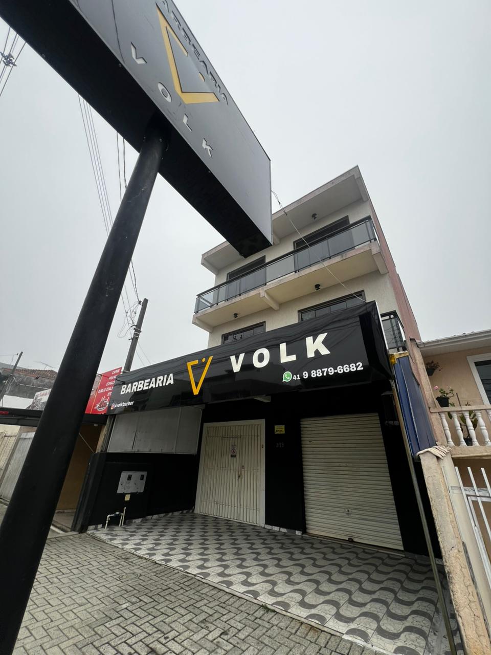 Fachada Barbearia Volk